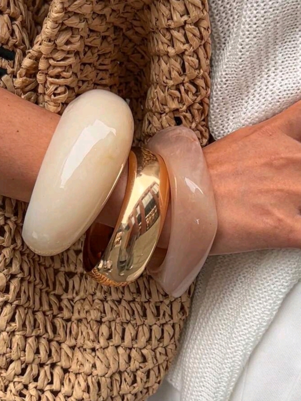 Set Of 3 Chunky Bracelets